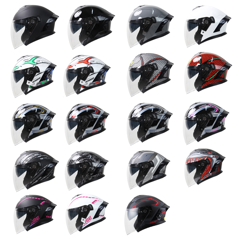 715 Motorcycle Open Face Helme - огляд і ціна Scooter Helmet Set